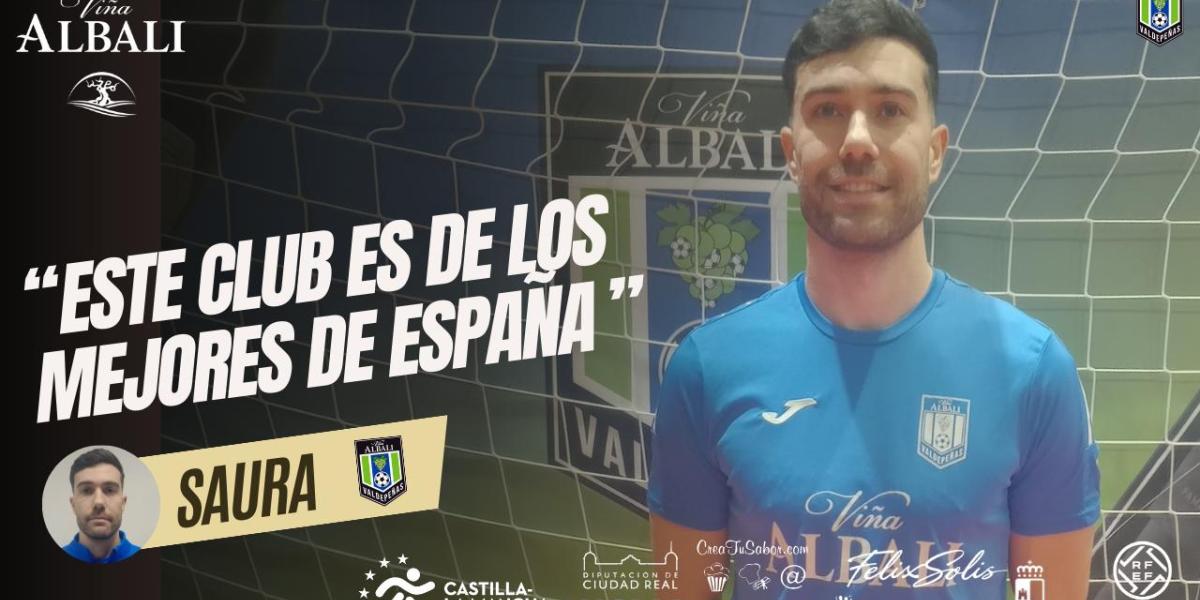 Primeras declaraciones de Alberto Saura como jugador azuln.