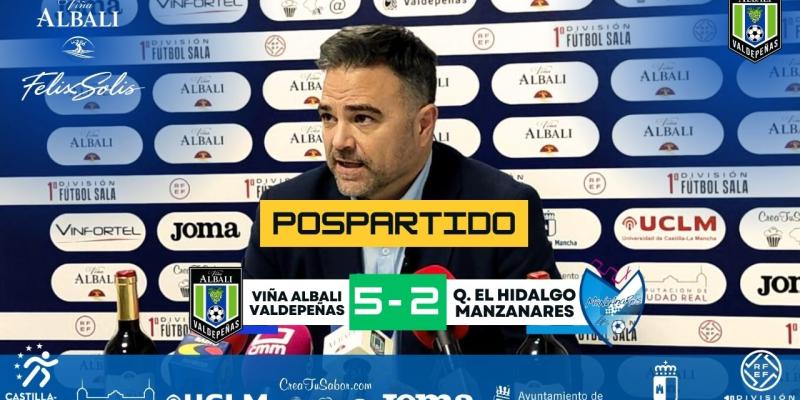 |POSPARTIDO| Declaraciones de Ricardo iguez tras el partido ante Quesos el Hidalgo Manzanares FS.