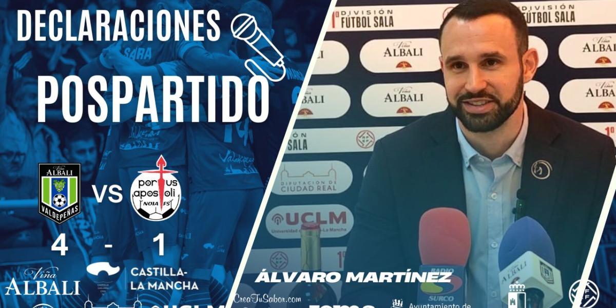 |POSPARTIDO| Declaraciones de lvaro Martnez tras el partido ante Noia Portus Apostoli FS