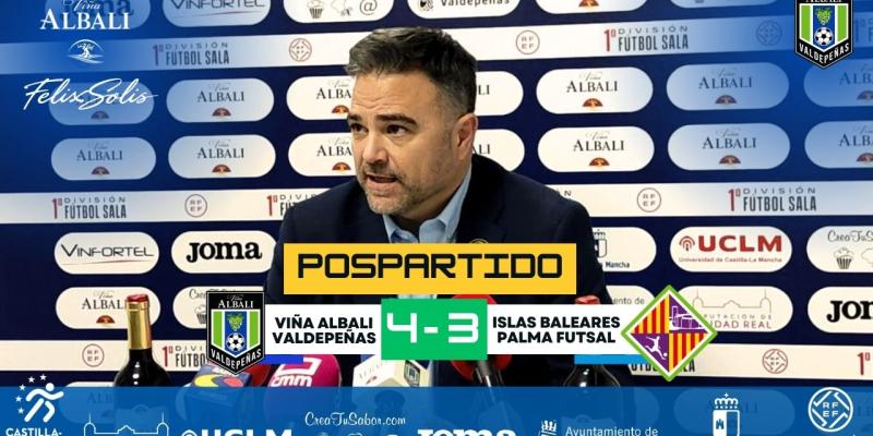 |POSPARTIDO| Declaraciones de Ricardo Íñiguez tras el partido ante Illes Balears Palma Futsal (4-3).