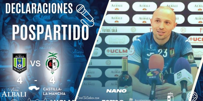 |POSPARTIDO| Declaraciones de Nano tras el partido ante Jan Paraso Interior FS.