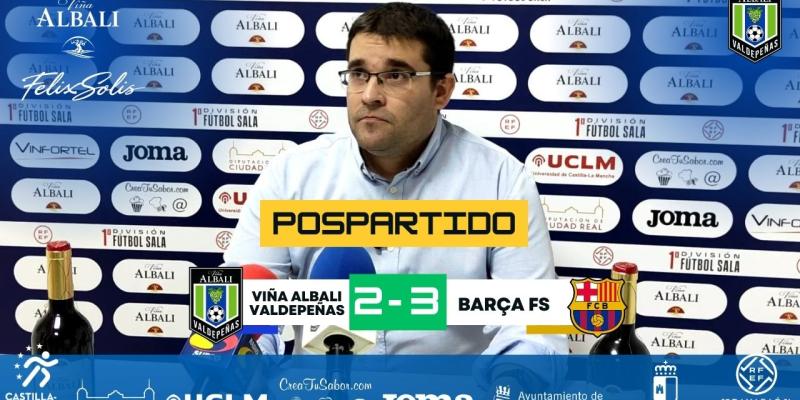 |POSPARTIDO| Declaraciones del técnico, Víctor Beas tras el partido ante Barça FS