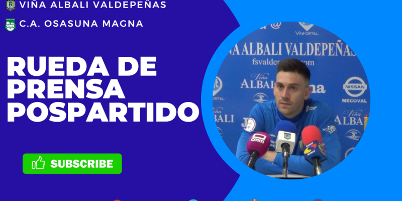 Declaraciones del jugador Pol Pacheco tras el partido ante C.D. Xota Osasuna Magna