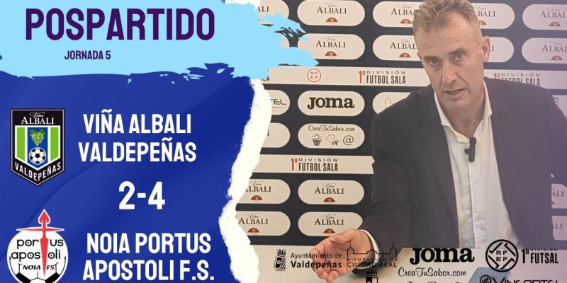 Declaraciones de David Ramos tras el partido ante Noia Portus Apostoli FS