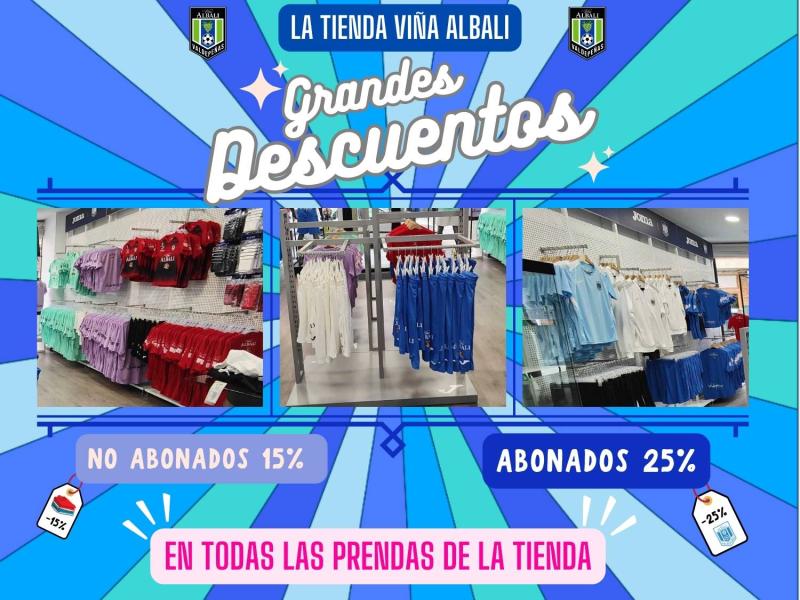 NOTICIA| LLEGAN LOS DESCUENTOS A LA TIENDA OFICIAL DEL VIA ALBALI VALDEPEAS