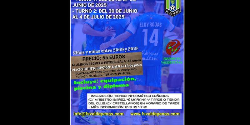 NOTICIA| EL X CAMPUS DE FTBOL SALA 'CIUDAD DEL VINO' ABRE EL PLAZO DE INSCRIPCIN EL LUNES 9