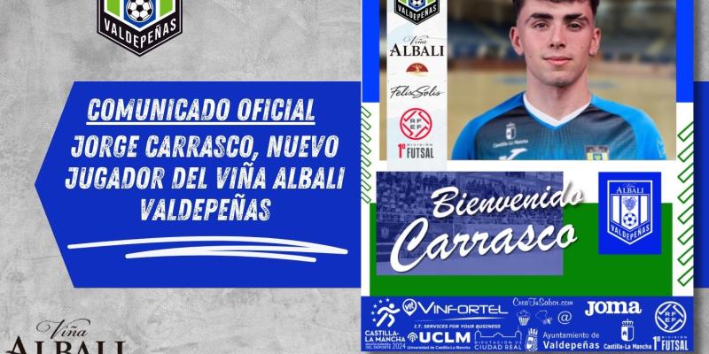 COMUNICADO OFICIAL | JORGE CARRASCO, NUEVO JUGADOR DEL VIA ALBALI VALDEPEAS