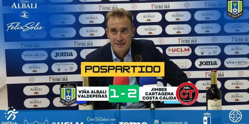|POSPARTIDO| Declaraciones del técnico, David Ramos tras el partido ante Jimbee Cartagena Costa Cálida.