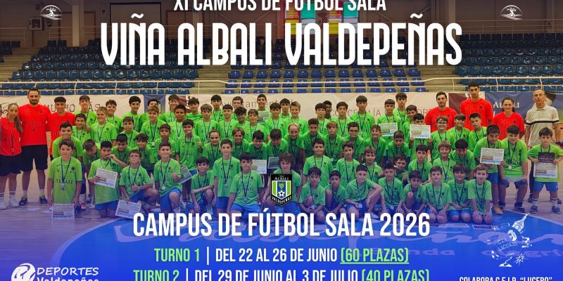 NOTICIA | El XI Campus de F�tbol sala Vi�a Albali Valdepe�as abre inscripciones