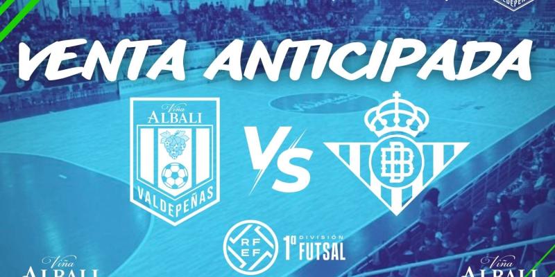 VENTA DE ENTRADAS ANTICIPADA PARA EL PARTIDO ANTE EL REAL BETIS FUTSAL