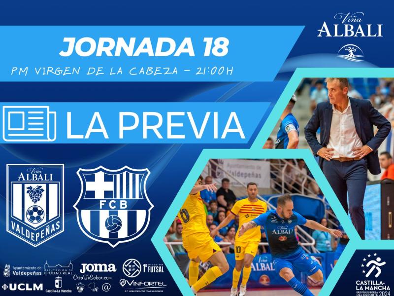 EL VIÑA ALBALI VALDEPEÑAS RECIBE AL BARÇA EN LA VUELTA DE LA COMPETICIÓN