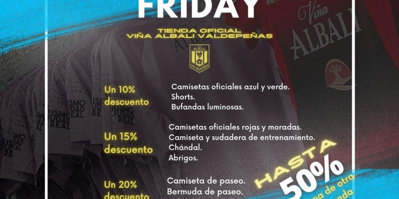 NOTICIA| EL BLACK FRIDAY LLEGA A LA TIENDA OFICIAL DEL VIA ALBALI VALDEPEAS